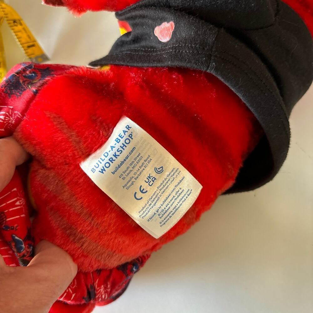 Build-A-Bear Workshop Raptor Stuffed Animal in Red - Picture 5 of 6